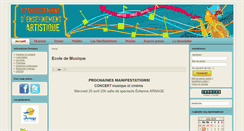 Desktop Screenshot of ecoledemusique-emilebaudrier.net