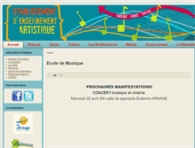 Tablet Screenshot of ecoledemusique-emilebaudrier.net